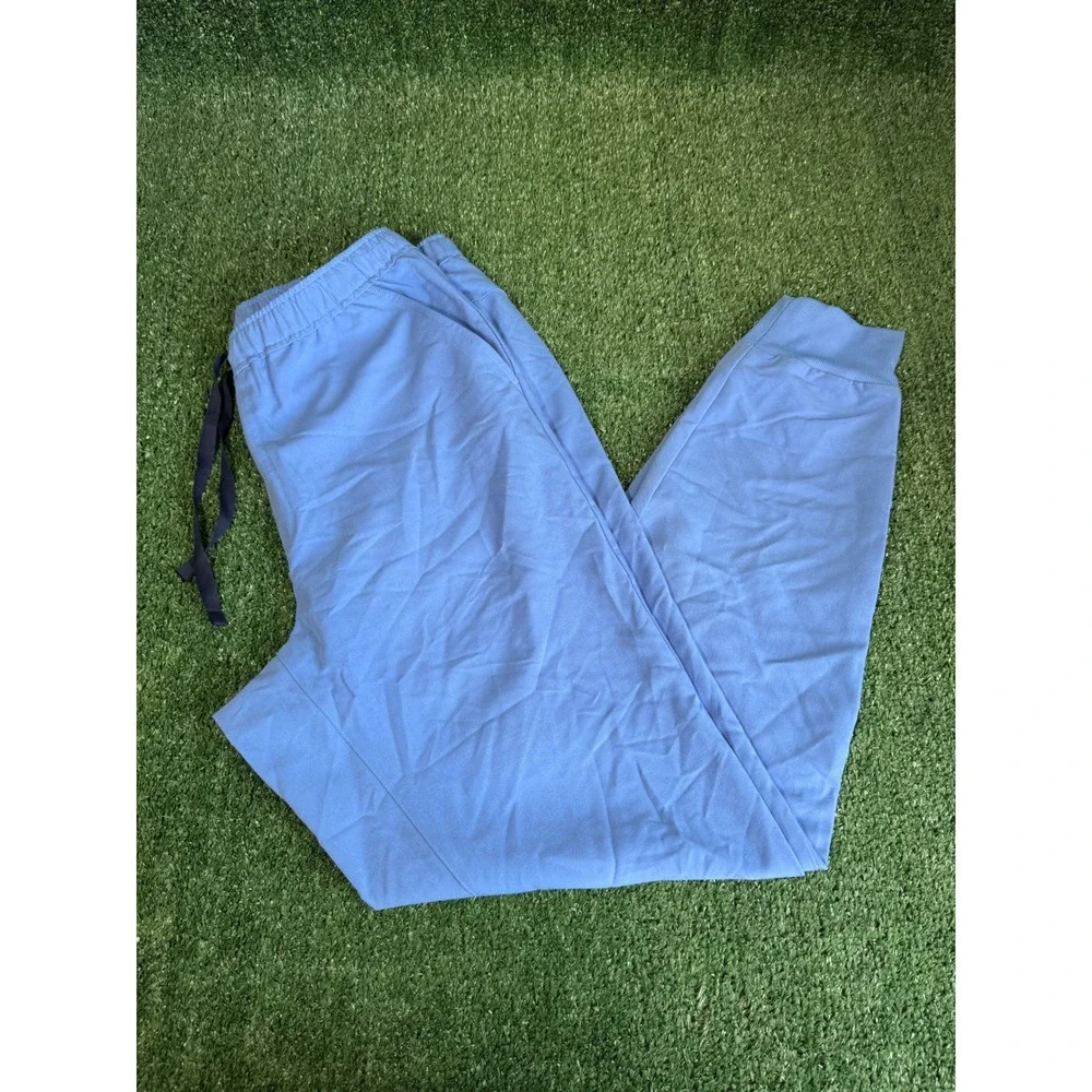 FIGS Tansen Jogger Scrub Pants Mens Medium Tall MT Ceil Blue NEW